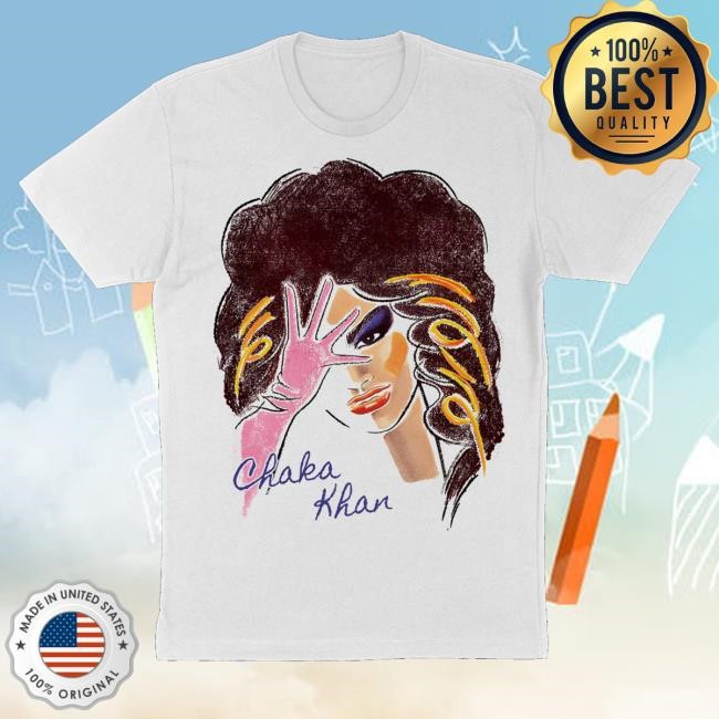 Official Chaka Khan Merch Chaka Khan Illustration Sweatshirt In White - New Tee Print